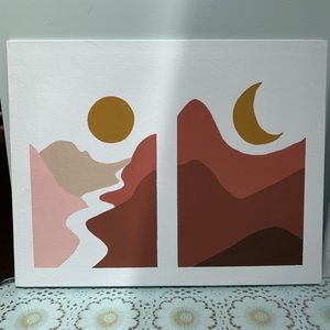 5SOS Inspired “Red Desert” Acrylic Painting 11x14